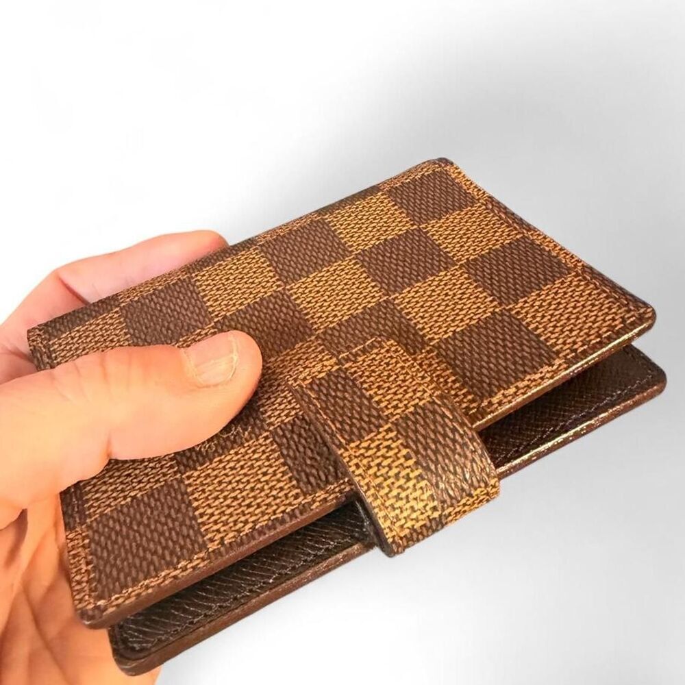 Louis Vuitton Damier Ebene Mini Agenda Cover R20705 1998 Card Holder France - Picture 6 of 8